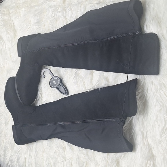 Fashionable Knee boots /black - Picture 9 of 10